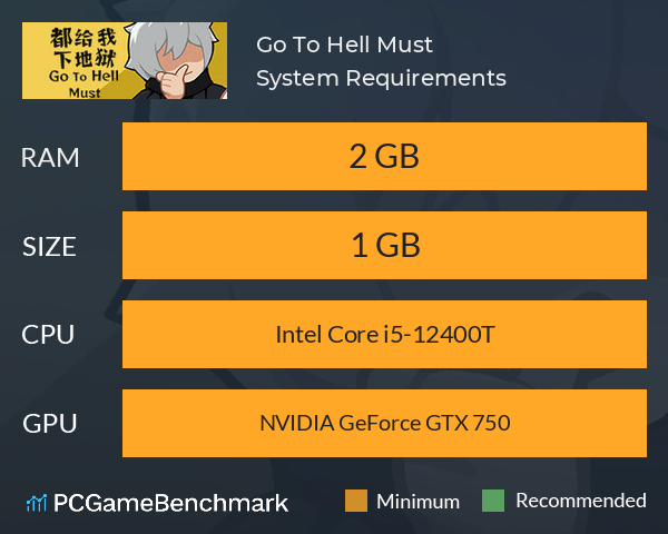 Go To Hell Must System Requirements PC Graph - Can I Run Go To Hell Must Go To Hell Must System Requirements PC Graph - Can I Run Go To Hell Must
