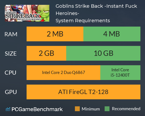 Goblins Strike Back -Instant Fuck Heroines- System Requirements PC Graph - Can I Run Goblins Strike Back -Instant Fuck Heroines- Goblins Strike Back -Instant Fuck Heroines- System Requirements PC Graph - Can I Run Goblins Strike Back -Instant Fuck Heroines-