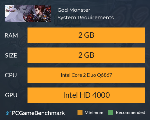 God Monster System Requirements PC Graph - Can I Run God Monster