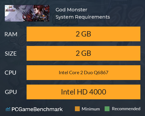 God Monster System Requirements PC Graph - Can I Run God Monster God Monster System Requirements PC Graph - Can I Run God Monster