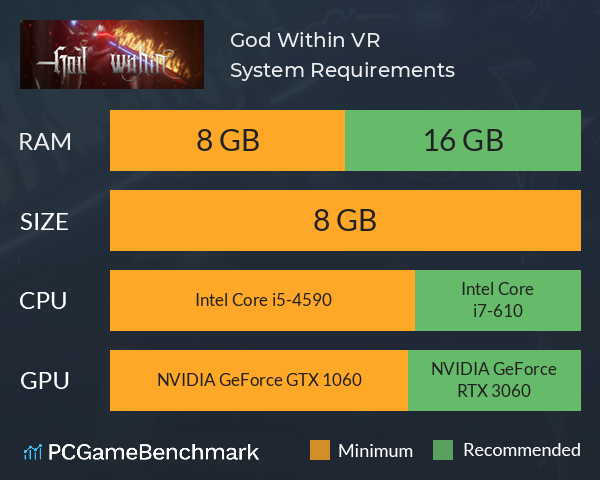 God Within VR System Requirements PC Graph - Can I Run God Within VR