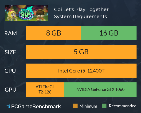 Goi: Let's Play Together System Requirements PC Graph - Can I Run Goi: Let's Play Together