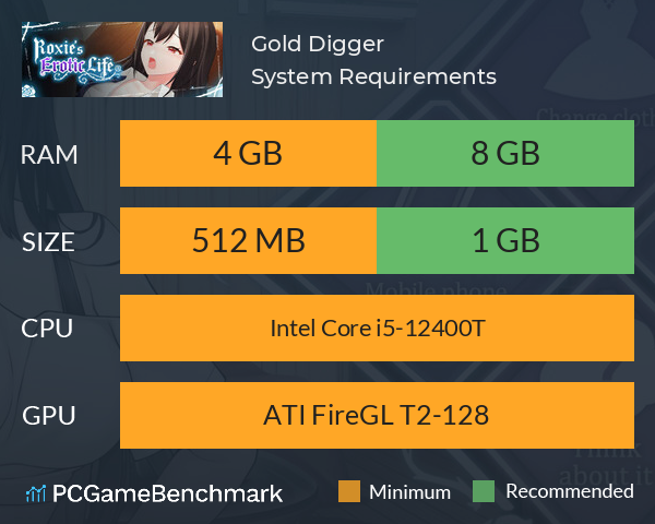 Gold Digger System Requirements PC Graph - Can I Run Gold Digger
