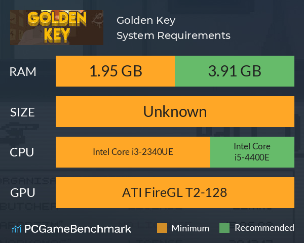 Golden Key System Requirements PC Graph - Can I Run Golden Key Golden Key System Requirements PC Graph - Can I Run Golden Key