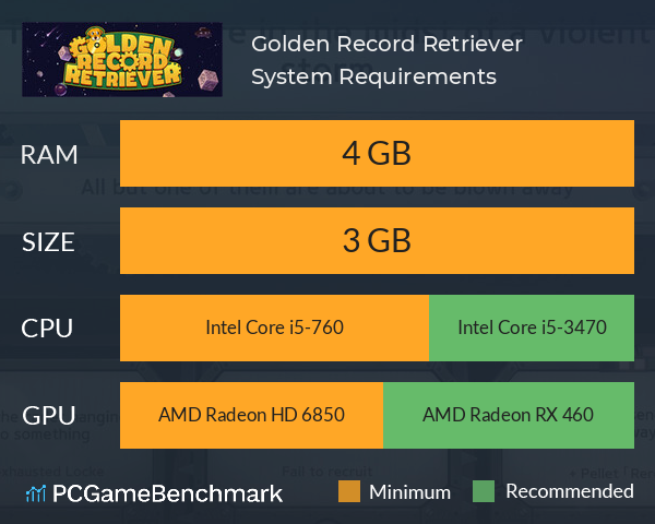 Golden Record Retriever System Requirements PC Graph - Can I Run Golden Record Retriever