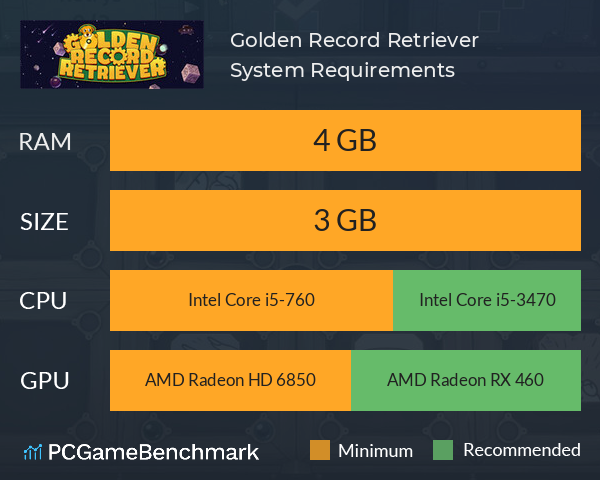Golden Record Retriever System Requirements PC Graph - Can I Run Golden Record Retriever Golden Record Retriever System Requirements PC Graph - Can I Run Golden Record Retriever
