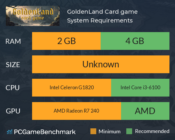 GoldenLand: Card game System Requirements PC Graph - Can I Run GoldenLand: Card game