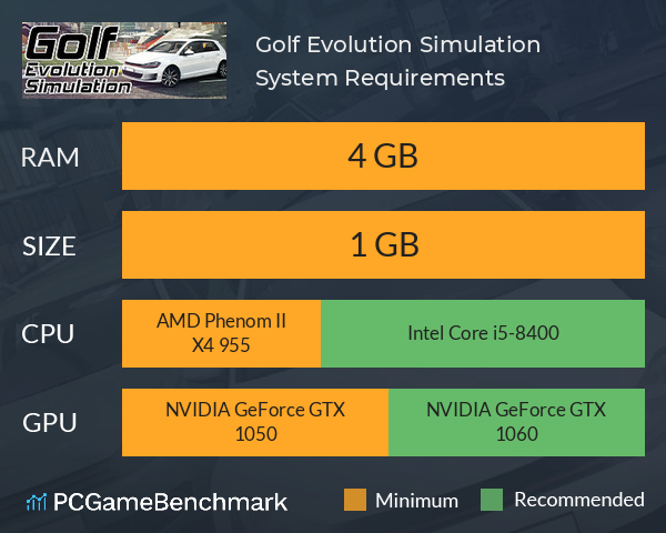 Golf Evolution Simulation System Requirements PC Graph - Can I Run Golf Evolution Simulation Golf Evolution Simulation System Requirements PC Graph - Can I Run Golf Evolution Simulation