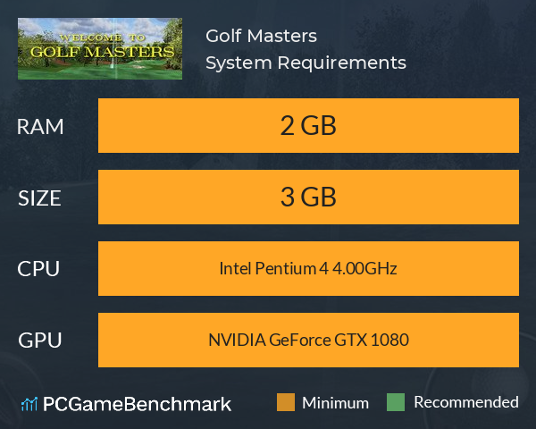 Golf Masters System Requirements PC Graph - Can I Run Golf Masters