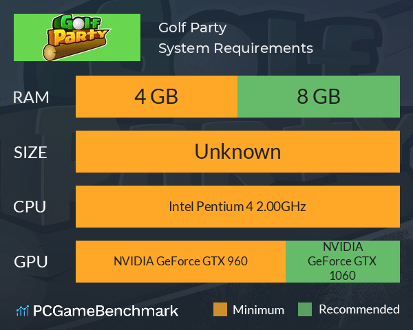 Golf Party System Requirements PC Graph - Can I Run Golf Party