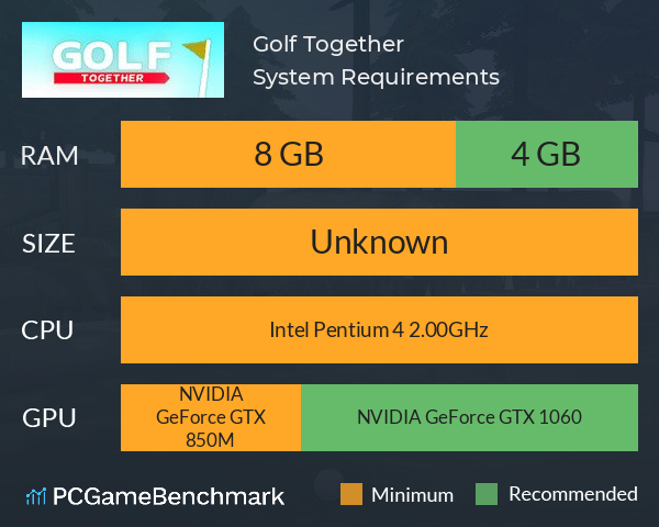 Golf Together System Requirements PC Graph - Can I Run Golf Together