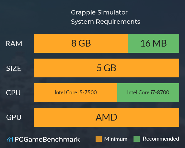 Grapple Simulator System Requirements PC Graph - Can I Run Grapple Simulator Grapple Simulator System Requirements PC Graph - Can I Run Grapple Simulator