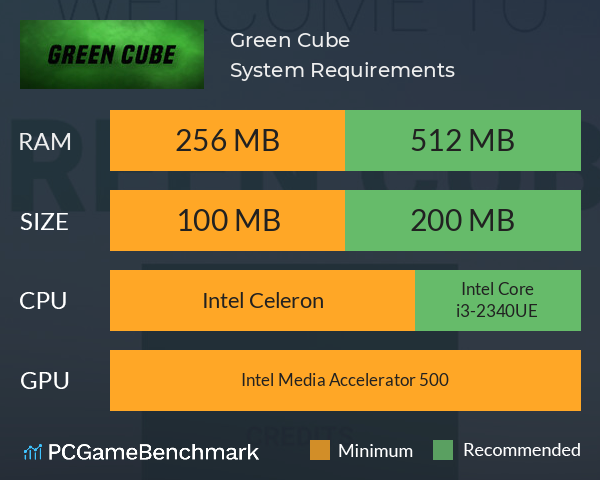 Green Cube System Requirements PC Graph - Can I Run Green Cube