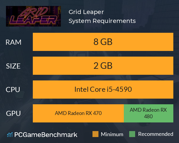 Grid Leaper System Requirements PC Graph - Can I Run Grid Leaper Grid Leaper System Requirements PC Graph - Can I Run Grid Leaper