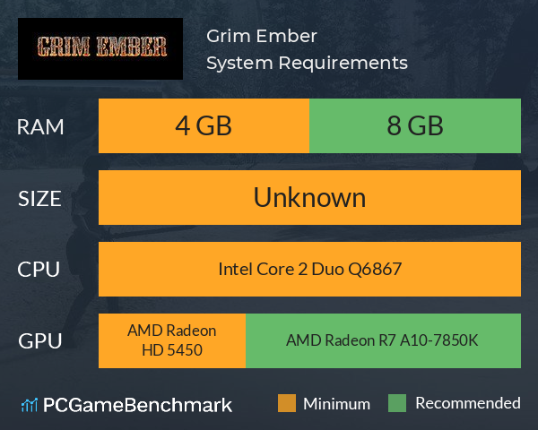 Grim Ember System Requirements PC Graph - Can I Run Grim Ember Grim Ember System Requirements PC Graph - Can I Run Grim Ember