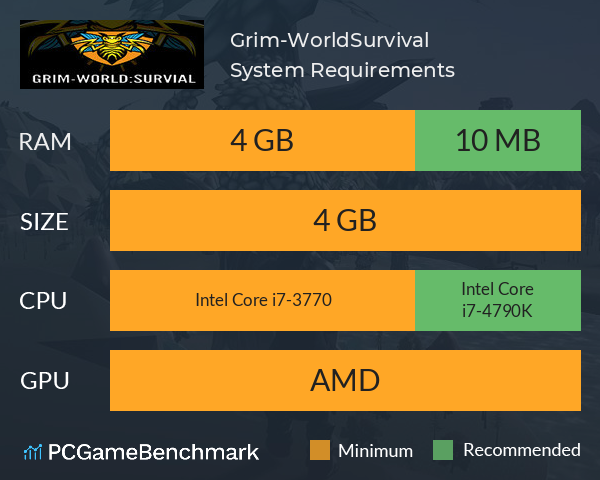 Grim-World:Survival System Requirements PC Graph - Can I Run Grim-World:Survival
