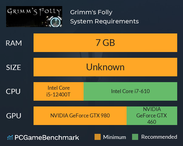 Grimm's Folly System Requirements PC Graph - Can I Run Grimm's Folly Grimm's Folly System Requirements PC Graph - Can I Run Grimm's Folly