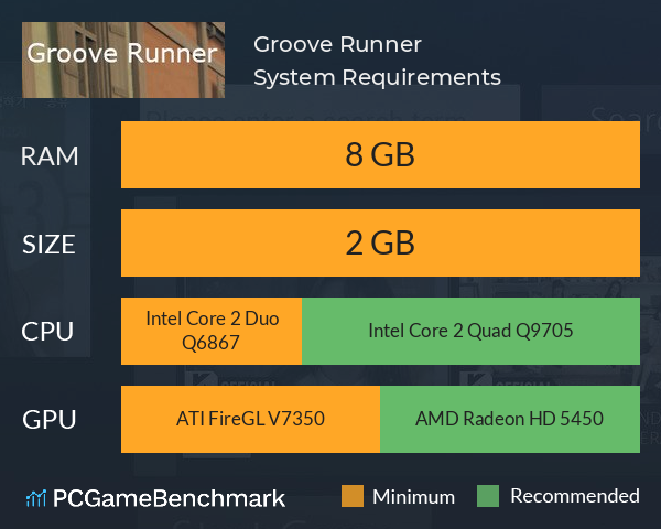 Groove Runner System Requirements PC Graph - Can I Run Groove Runner Groove Runner System Requirements PC Graph - Can I Run Groove Runner