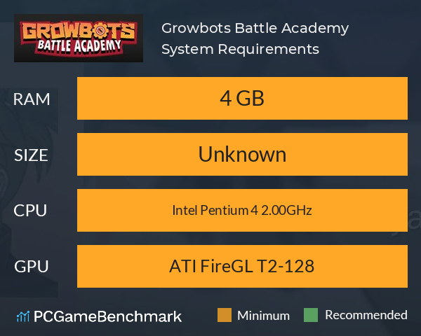 Growbots: Battle Academy System Requirements PC Graph - Can I Run Growbots: Battle Academy Growbots: Battle Academy System Requirements PC Graph - Can I Run Growbots: Battle Academy