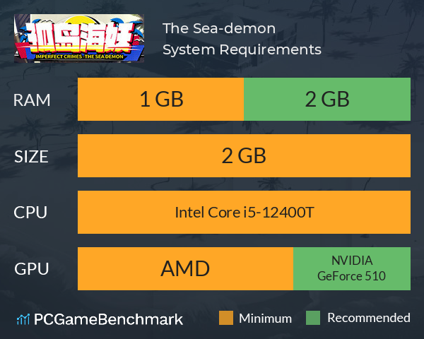 孤岛海妖 The Sea-demon System Requirements PC Graph - Can I Run 孤岛海妖 The Sea-demon 孤岛海妖 The Sea-demon System Requirements PC Graph - Can I Run 孤岛海妖 The Sea-demon