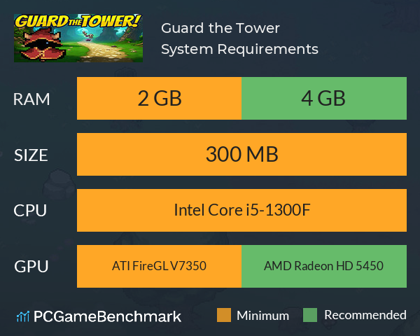 Guard the Tower! System Requirements PC Graph - Can I Run Guard the Tower! Guard the Tower! System Requirements PC Graph - Can I Run Guard the Tower!