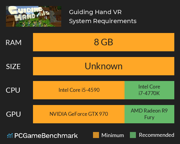 Guiding Hand VR System Requirements PC Graph - Can I Run Guiding Hand VR