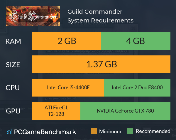 Guild Commander System Requirements PC Graph - Can I Run Guild Commander