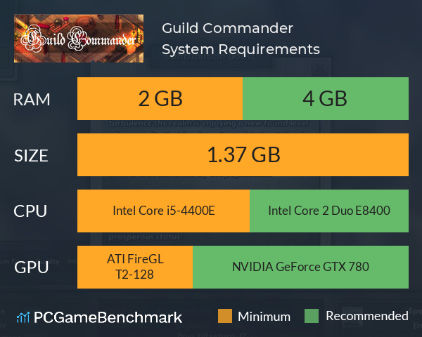 Guild Commander System Requirements PC Graph - Can I Run Guild Commander Guild Commander System Requirements PC Graph - Can I Run Guild Commander