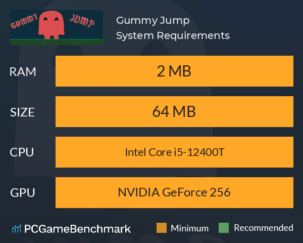 Gummy Jump System Requirements PC Graph - Can I Run Gummy Jump Gummy Jump System Requirements PC Graph - Can I Run Gummy Jump