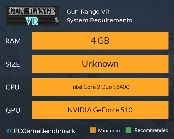 Gun Range VR System Requirements PC Graph - Can I Run Gun Range VR Gun Range VR System Requirements PC Graph - Can I Run Gun Range VR