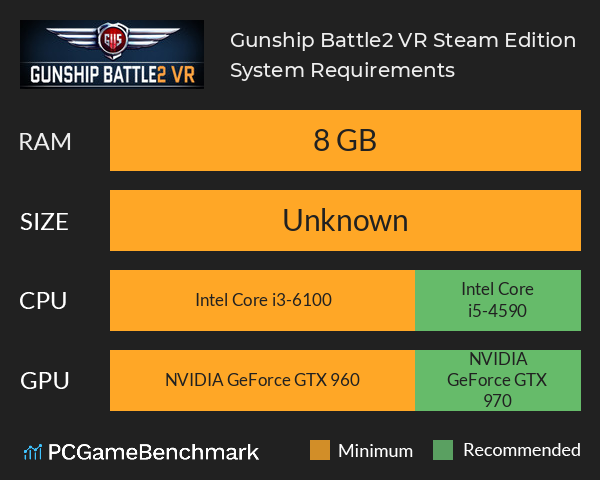 Gunship Battle2 VR: Steam Edition System Requirements PC Graph - Can I Run Gunship Battle2 VR: Steam Edition