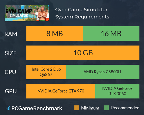 Gym Camp Simulator System Requirements PC Graph - Can I Run Gym Camp Simulator Gym Camp Simulator System Requirements PC Graph - Can I Run Gym Camp Simulator