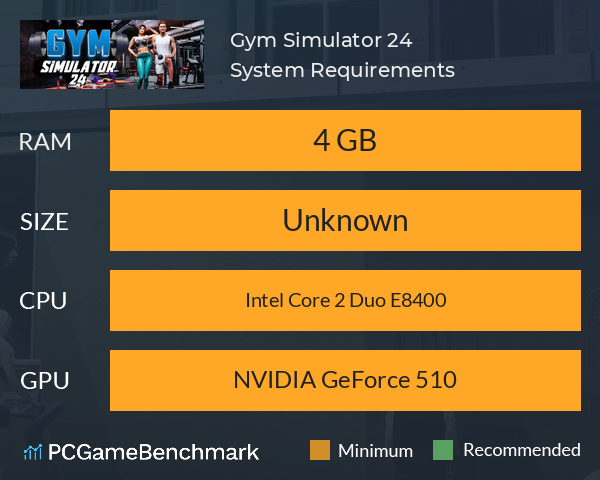 Gym Simulator 24 System Requirements PC Graph - Can I Run Gym Simulator 24