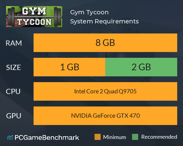 Gym Tycoon System Requirements PC Graph - Can I Run Gym Tycoon