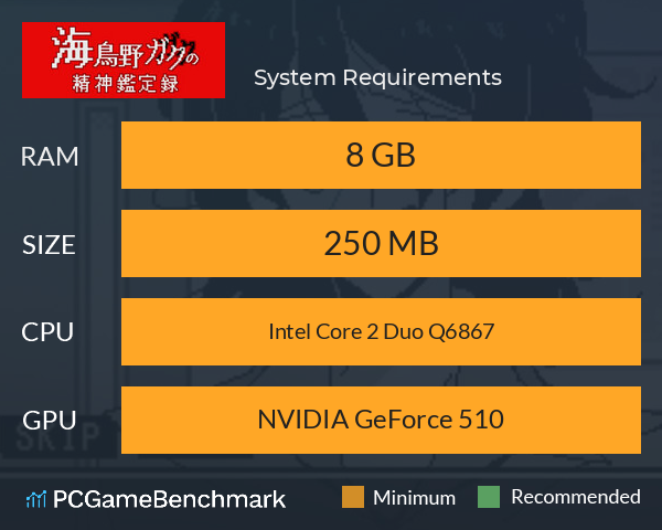 海鳥野ガクの精神鑑定録 System Requirements PC Graph - Can I Run 海鳥野ガクの精神鑑定録 海鳥野ガクの精神鑑定録 System Requirements PC Graph - Can I Run 海鳥野ガクの精神鑑定録