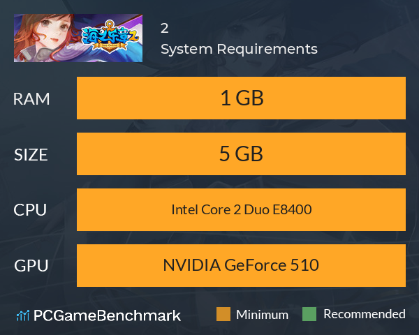 海之乐章2 System Requirements PC Graph - Can I Run 海之乐章2 海之乐章2 System Requirements PC Graph - Can I Run 海之乐章2