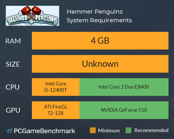 Hammer Penguins System Requirements PC Graph - Can I Run Hammer Penguins Hammer Penguins System Requirements PC Graph - Can I Run Hammer Penguins