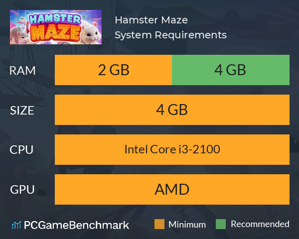 Hamster Maze System Requirements PC Graph - Can I Run Hamster Maze