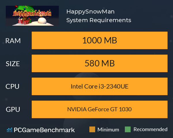 HappySnowMan System Requirements PC Graph - Can I Run HappySnowMan HappySnowMan System Requirements PC Graph - Can I Run HappySnowMan