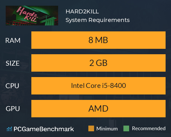 HARD2KILL System Requirements PC Graph - Can I Run HARD2KILL HARD2KILL System Requirements PC Graph - Can I Run HARD2KILL