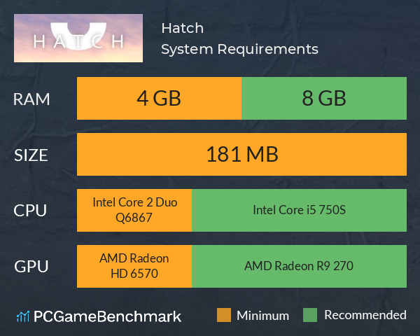 Hatch System Requirements PC Graph - Can I Run Hatch
