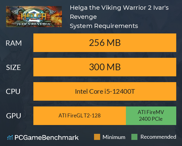 Helga the Viking Warrior 2: Ivar's Revenge System Requirements PC Graph - Can I Run Helga the Viking Warrior 2: Ivar's Revenge