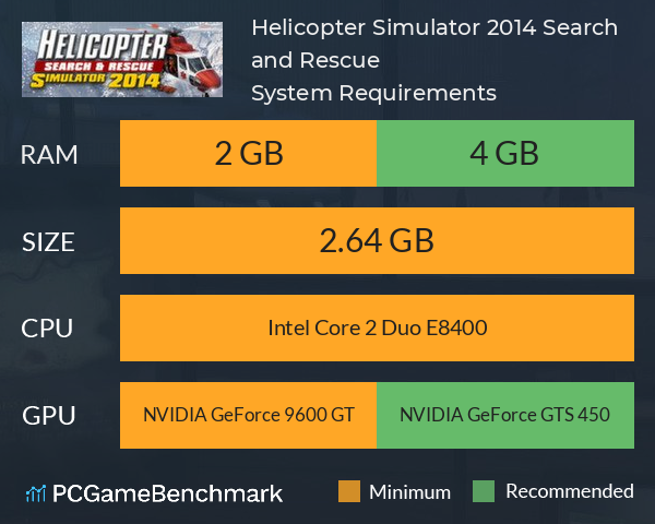 Helicopter Simulator 2014: Search and Rescue System Requirements PC Graph - Can I Run Helicopter Simulator 2014: Search and Rescue