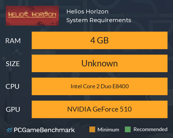 Helios Horizon System Requirements PC Graph - Can I Run Helios Horizon Helios Horizon System Requirements PC Graph - Can I Run Helios Horizon