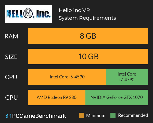 Hello inc VR System Requirements PC Graph - Can I Run Hello inc VR Hello inc VR System Requirements PC Graph - Can I Run Hello inc VR