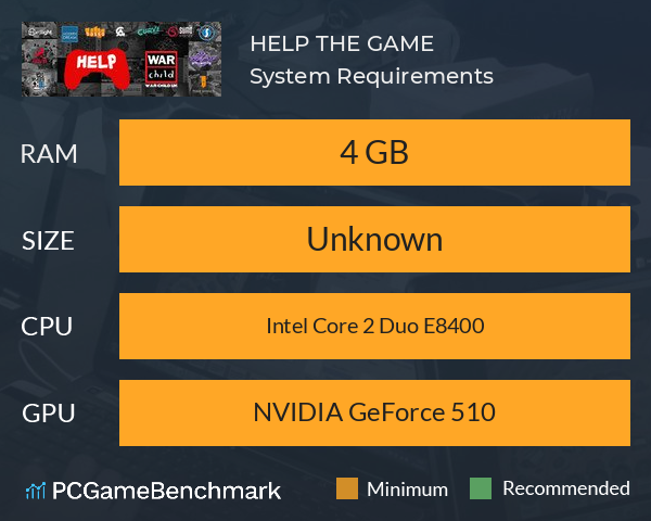 HELP: THE GAME System Requirements PC Graph - Can I Run HELP: THE GAME HELP: THE GAME System Requirements PC Graph - Can I Run HELP: THE GAME