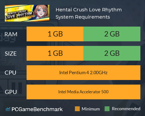 Hentai Crush: Love Rhythm System Requirements PC Graph - Can I Run Hentai Crush: Love Rhythm