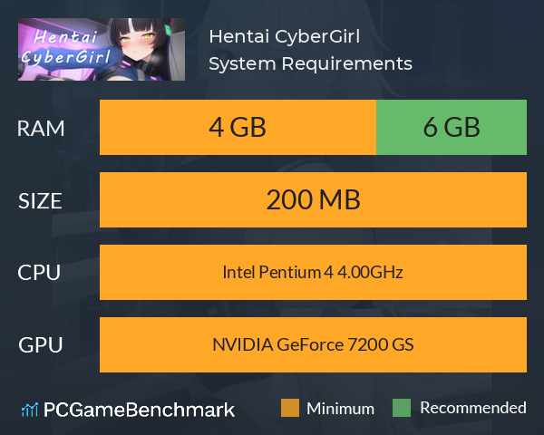 Hentai CyberGirl System Requirements PC Graph - Can I Run Hentai CyberGirl Hentai CyberGirl System Requirements PC Graph - Can I Run Hentai CyberGirl