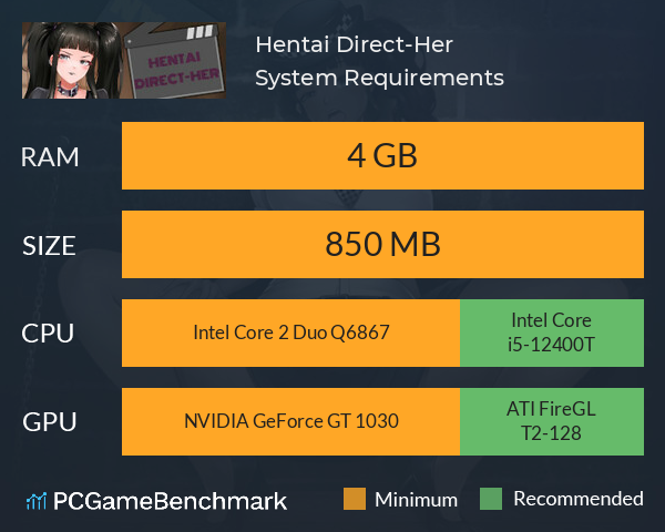 Hentai Direct-Her System Requirements PC Graph - Can I Run Hentai Direct-Her Hentai Direct-Her System Requirements PC Graph - Can I Run Hentai Direct-Her
