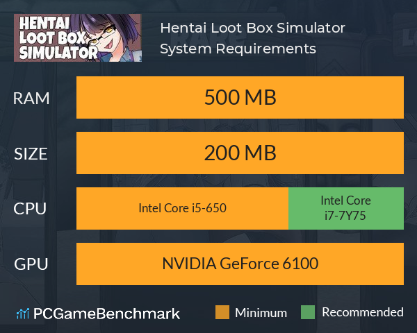 Hentai Loot Box Simulator System Requirements PC Graph - Can I Run Hentai Loot Box Simulator Hentai Loot Box Simulator System Requirements PC Graph - Can I Run Hentai Loot Box Simulator